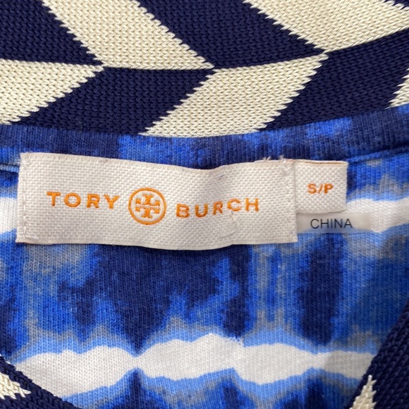 Tory Burch Hollie Tie Dye Striped Long Sleeve Cotton Dress Shift Dress S - Picture 10 of 14